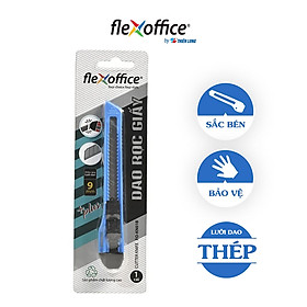 Dao rọc giấy Flexoffice FO-KN01B- 9mm