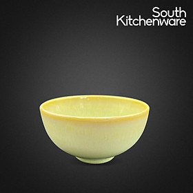 Chén ăn cơm sứ tráng men cao cấp Cường Phát, bát ăn cơm gia đình kích thước 11.5 cm màu Xanh bơ