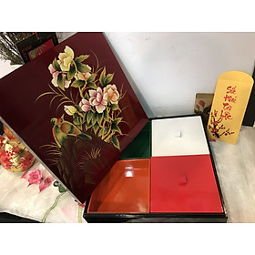 Mua Hộp Mứt Sơn Mài Tết 4 ngăn khay rời. Quà Tặng Dịp Tết Ý Nghĩa. Giảm giá sắm tết thả ga 10%. Khay mứt tết chất lượng cao cấp  giá cả phải chăng