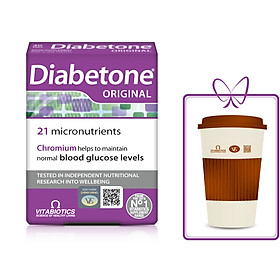 Thực phẩm bảo vệ sức khỏe DIABETONE Tablets – Bổ sung Vitamin & Khoáng chất cho người tiểu đường - HÀNG CHÍNH HÃNG - CÓ TEM CHÍNH HÃNG - Hộp 30 viên - KÈM QUÀ TẶNG