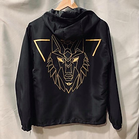 ÁO KHOÁC DÙ NAM NỮ 2 LỚP - ÌN HÌNH SÓI MẠNH MẼ , SẮC NÉT