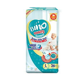 Tã quần Bino Kháng khuẩn chống hăm Size M40/L36/XL32/XXL28
