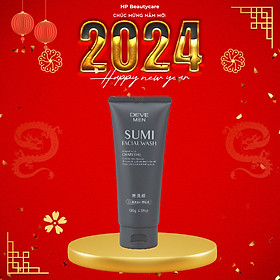 Sữa Rửa Mặt Than Hoạt Tính Deve Men Sumi Facial Wash Dành Cho Nam (Tuýp 130g)