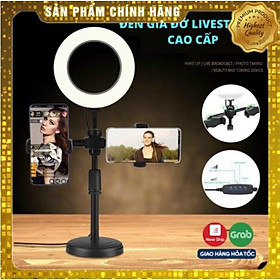 Mua Đèn Livestream Để Bàn Tích Hợp 3 Chế Độ Màu  Giá Đỡ Kẹp 2 Điện Thoại Quay Video  Bán Hàng  Chụp Ảnh  Make Up Siêu Hót