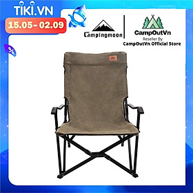 Ghế cắm trại campingmoon campoutvn cắm trại dã ngoại du lịch ghế câu cá xếp gọn tay cầm sang trọng glamping vài thoáng khí  F-1003C-H A248