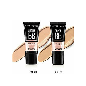 Kem Nền Maybelline Super BB Ultra Cream Cover SPF50 PA++++ 30ml Trang Điểm Hoàn Hảo PM711