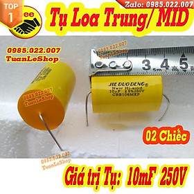 Mua TỤ PHÂN TẦN 10MF 250V VÀNG TRÒN - GIÁ 2 CÁI - TỤ LOA TRUNG TỤ LOA MID