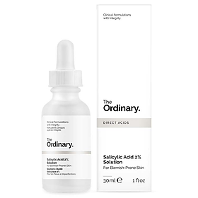 Tinh chất tẩy da chết 2% BHA The Ordinary Salicylic Acid Anhydrous Solution/Solution 30ml (Bill Anh)