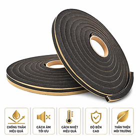 Thanh Trương Nở, Thanh Cản Nước, Thanh Cao su Chống Thấm Mạch. Chèn Cổ Ống Thoát Sàn Hyperstop TAIKOMI Cuộn 1m Dài