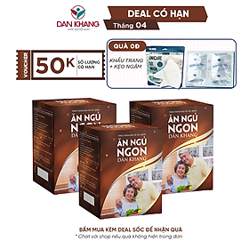 Combo 3 Thực Phẩm Chức Năng Dân Khang Pharma - Viên Uống Ăn Ngủ Ngon Dân Khang, Hỗ Trợ Cải Thiện Giấc Ngủ