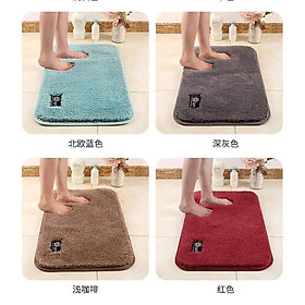 Mua Thảm chùi chân lông cừu siêu thấm nước  thảm chùi chân (Giao màu ngẫu nhiên)