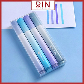 Set 4 bút highlight dạ quang đánh dấu dòng ombre