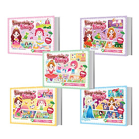 Combo 5 Cuốn Công chúa Cherry - Sách bóc dán sticker cho bé gái