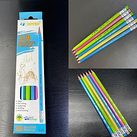 Bút Chì Gỗ 2B Grayphite Pencils Joyko 9550 (Hộp 12 chiếc)