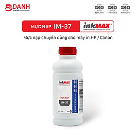 Mua COMBO 5 BÌNH- Mực nạp/ đổ InkMAX IM37 chuyên nạp các dòng HP 35A  36A  78A  83A  85A  88A. – Canon LBP CRG 312  325  328  327  26a  48a  79a  76a  337-HÀNG CHÍNH HÃNG
