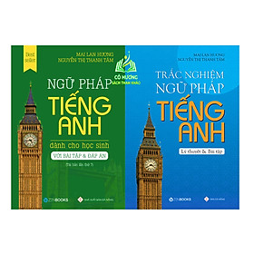 Sách - Combo 2 Cuốn Ngữ Pháp Tiếng Anh Dành Cho Học Sinh Và Trắc Nghiệm Ngữ Pháp Tiếng Anh - Mai Lan Hương