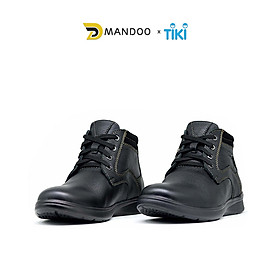 Giày Boot Nam Cổ Lửng Tăng Chiều Cao Mandoo Da Bò Thật NB3