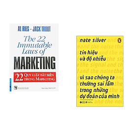 Combo 2 cuốn sách: 22 Qui Luật Bất Biến Trong Marketing + Tín Hiệu Và Độ Nhiễu