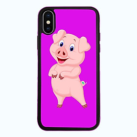 Ốp Lưng Kính Cường Lực Dành Cho Điện Thoại iPhone X Pig Pig Mẫu 5