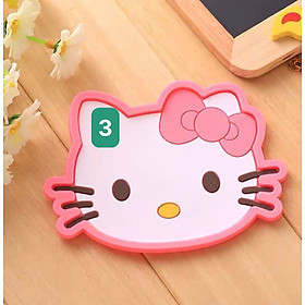 Lót ly silicon, miếng lót cốc, đế lót ly nhựa dẻo hoạt hình dễ thương chống trượt - VBT