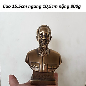 Tượng bác hồ bán thân bằng đồng MS51