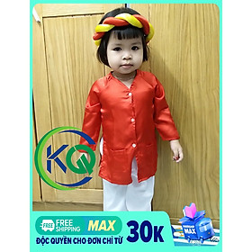 Bộ đồ Bà Ba Nam Bộ cho bé 7 ký đến 10 ký - Vải Phi Bóng