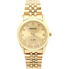 Đồng Hồ Nam Halei HLL356 Dây vàng