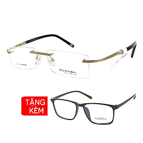 Gọng kính, mắt kính chính hãng Exfash EF1271T 209 - Tặng 1 gọng kính
