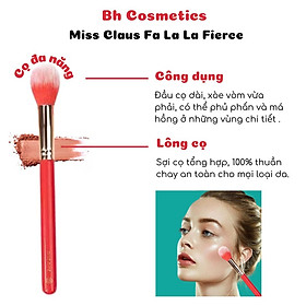 Cọ Highlight - Setting - Má Hồng Điểm Bh Cosmetics Miss Claus Fa La La Brush Brush