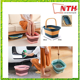 Mua Chậu ngâm chân massage gấp gọn có quai cầm -NTH