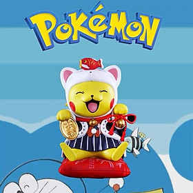 Mô hình Mèo May Mắn Nhật Bản Pikachu Văn Phòng Trang Trí Quà Tặng Lễ Hội Khai Trương