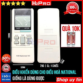 Mua Điều khiển dùng cho điều hòa National H2Pro cao cấp (1 chiếc)  remote cho máy lạnh điều hòa National (tặng đôi pin 10K)