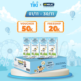 Sữa Tiệt Trùng Có Đường VPMilk Grow+ Hộp 180ml (Thùng 48 Hộp)