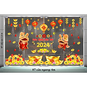 Mua DECAL TRANG TRÍ TẾT 2024 CHO CỬA HÀNG MÁY TÍNH