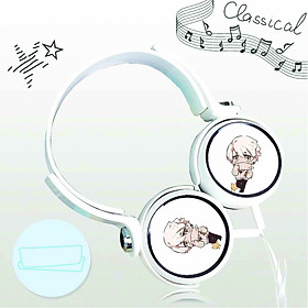 Tai nghe chụp in hình Identity V game chibi cắm dây có mic