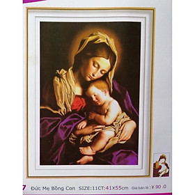 Mua Tranh thêu chữ thập Đức Mẹ LV3417 (41x55) chưa thêu
