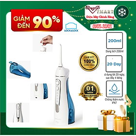 Máy Tăm Nước Không Dây Lock&Lock Cordless Oral Irrigator ENR156BLU - Màu Xanh Da Trời