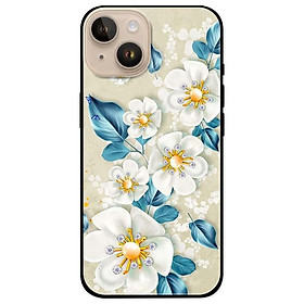 Ốp lưng dành cho Iphone 14 - Iphone 14 Plus - Iphone 14 Pro - Iphone 14 Pro Max - Hoạ Tiết Hoa Trắng Ngọc Vàng