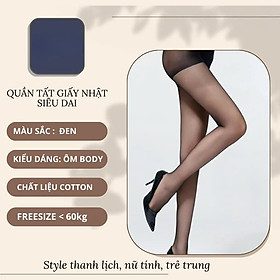 COMBO 2 Quần Tất, vớ quần tàng hình thêu sợi siêu mỏng, siêu dai Siêu Ấm MÀU ĐEN VÀ DA Văn Phòng Du Lịch Dã Ngoại Phượt