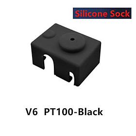 Mới Nâng Cấp V6 Chính Thức Nóng Khối Bảo Vệ Silicone Sock Cách Nhiệt Dành Cho E3D V6 PT100 J-Đầu Nóng Cấp 3D Máy In Phần Màu Sắc: Đen Sock