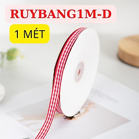 Mua Ruy Băng Caro Trang Trí Hộp Quà Bánh Phụ Kiện Tóc May Mặc Handmade RỘNG 1 CM CUỘN 1 MÉT – RUYBANG1M