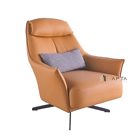 Mua Ghế sofa đơn phòng khách CL1216-P Nội thất Capta Ghế đọc sách thư giãn nệm da công nghiệp thân xoay 360 độ tại tp hcm