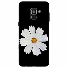 Ốp lưng dành cho Samsung A8 2018 mẫu Cúc Trắng Đen