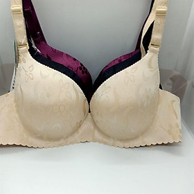 Áo lót su đúc in hoa chìm , không đệm, có gọng nâng ngực chống sệ size 38-42 bigsize