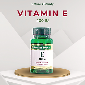 Viên Uống Nature's Bounty Vitamin E 400 IU (30 Viên) - Vàng