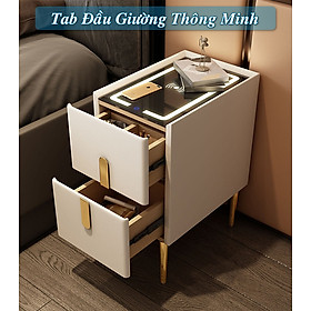 Mua Tab Đầu Giường Tủ đầu giường Thông Minh Tích hợp Sạc Không Dây Có Đèn Cảm Ứng