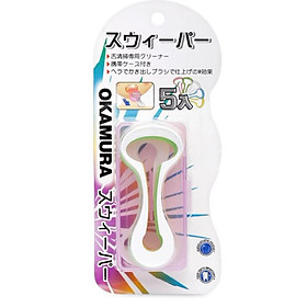 Dụng cụ cạo lưỡi cao cấp Nhật gói 5 chiếc - Okamura