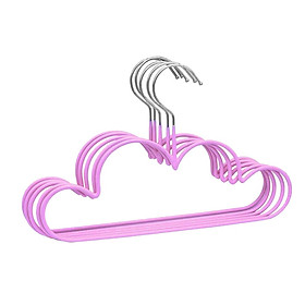 5 Pack  Metal Hangers For Baby And Kids, Durable Children Clothes Hangers With Cloud Design, Great For Any Baby Clothes