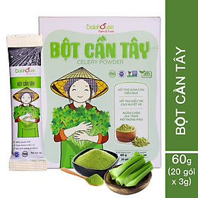 Hình ảnh Review Bột cần tây sấy lạnh Dalahouse 60g (20 gói tiện dụng)