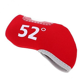2-5pack Golf Club Iron Putter Headcover Head Cover  52 Degree Red